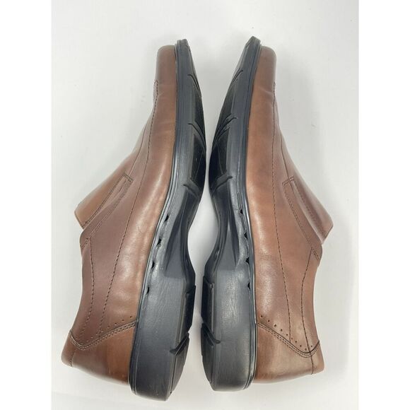 Clarks UnStructured Brown Leather Loafer Slip-On Casual Shoes Mens Size 14 M - Picture 8 of 10